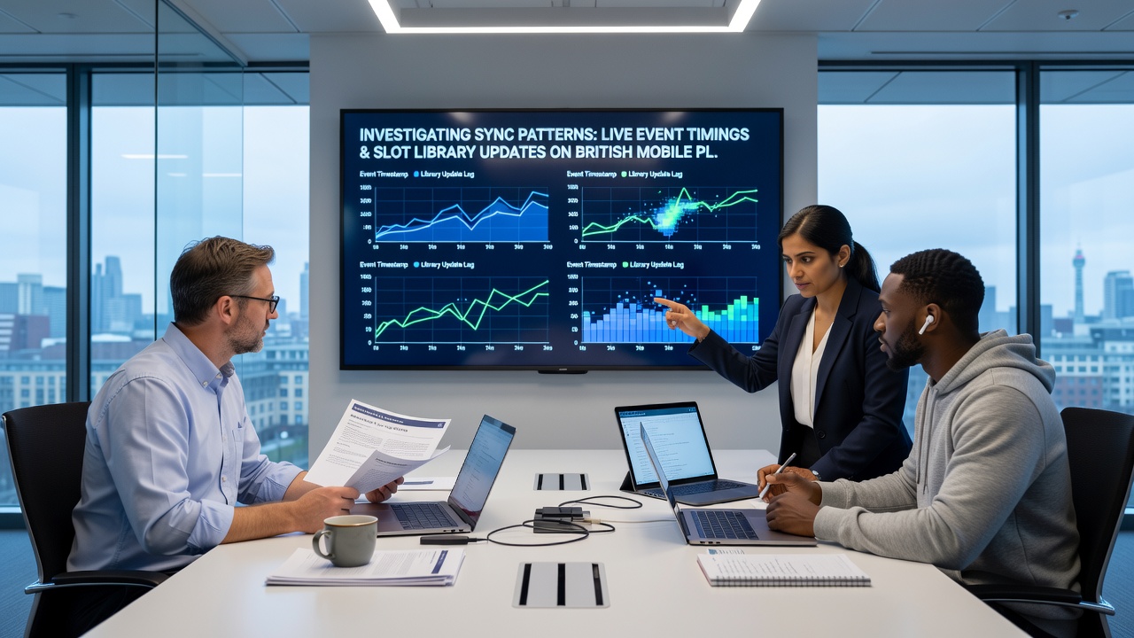 Analytics dashboard displaying timing correlations between live events and slot updates